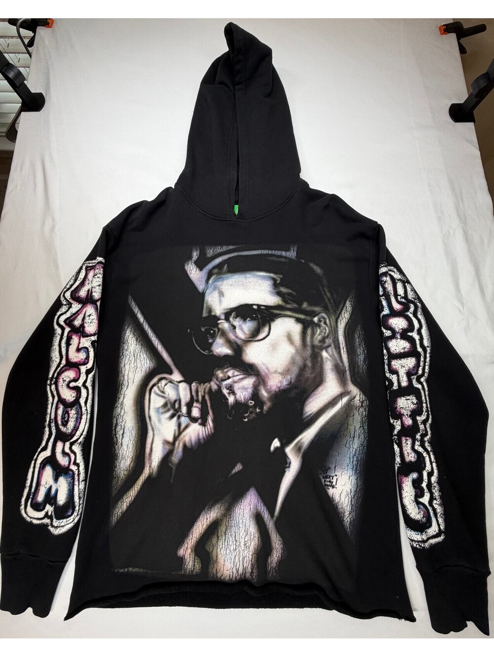 Barriers x Shirt King Phade Malcolm X Black Men's Hoodie Limited Edition M /100